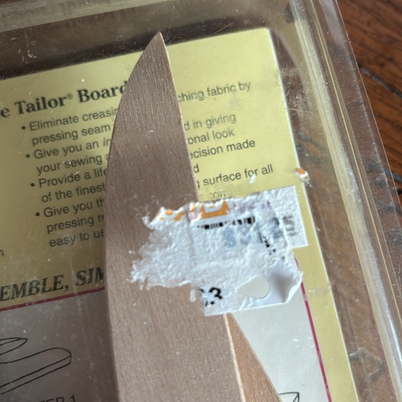 June Tailor Tailor Board Made in the USA Custom Detail Pressing Wooden NWT - Picture 4 of 9